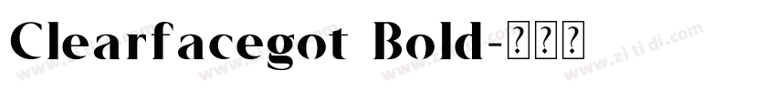 Clearfacegot Bold字体转换